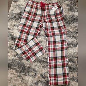 Old Navy Red and Green Plaid Pajama Bottoms Cozy Sleepwear